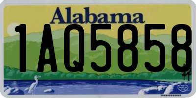 AL license plate 1AQ5858