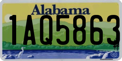 AL license plate 1AQ5863