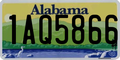 AL license plate 1AQ5866