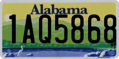 AL license plate 1AQ5868