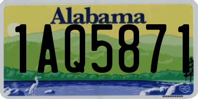 AL license plate 1AQ5871