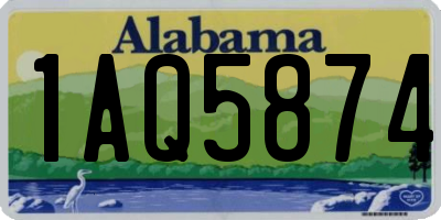 AL license plate 1AQ5874