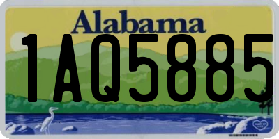 AL license plate 1AQ5885