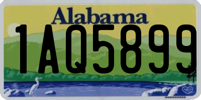 AL license plate 1AQ5899