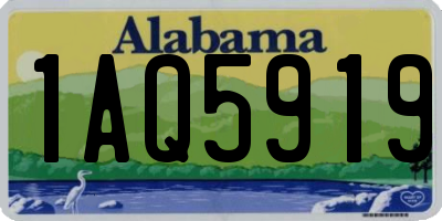 AL license plate 1AQ5919