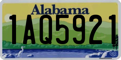 AL license plate 1AQ5921