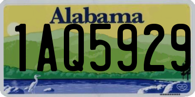 AL license plate 1AQ5929