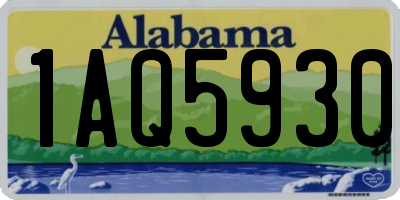 AL license plate 1AQ5930