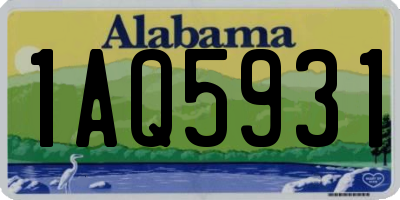 AL license plate 1AQ5931