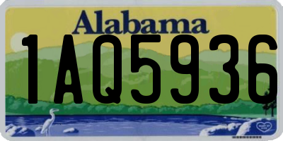 AL license plate 1AQ5936