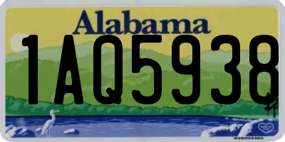 AL license plate 1AQ5938