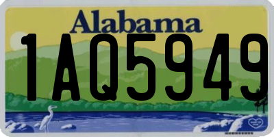 AL license plate 1AQ5949