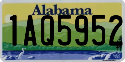 AL license plate 1AQ5952