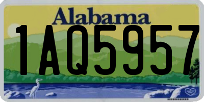 AL license plate 1AQ5957