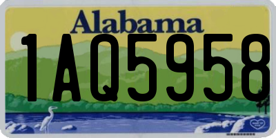 AL license plate 1AQ5958