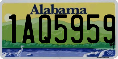 AL license plate 1AQ5959