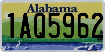 AL license plate 1AQ5962