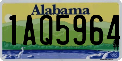 AL license plate 1AQ5964