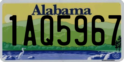 AL license plate 1AQ5967