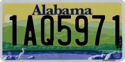 AL license plate 1AQ5971