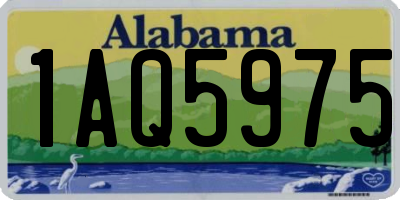AL license plate 1AQ5975