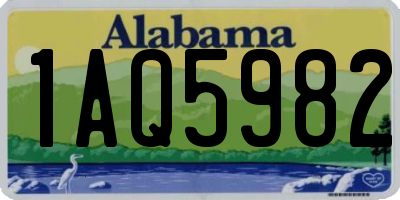 AL license plate 1AQ5982