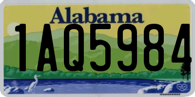 AL license plate 1AQ5984