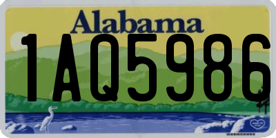 AL license plate 1AQ5986