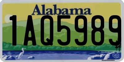 AL license plate 1AQ5989