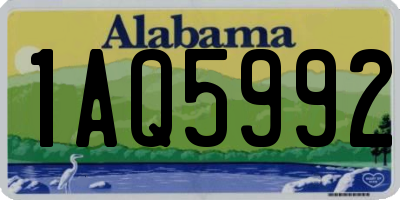 AL license plate 1AQ5992