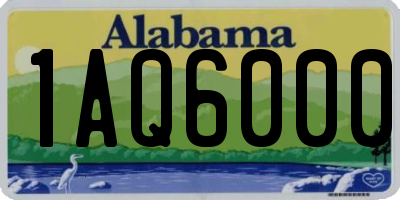AL license plate 1AQ6000