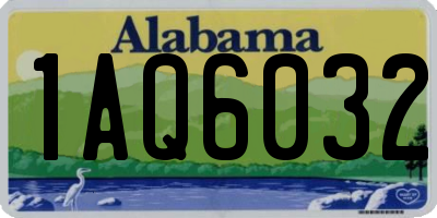AL license plate 1AQ6032