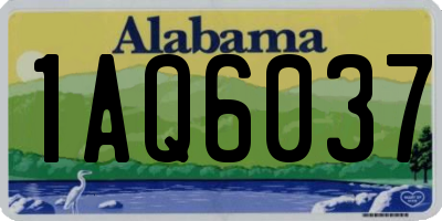 AL license plate 1AQ6037