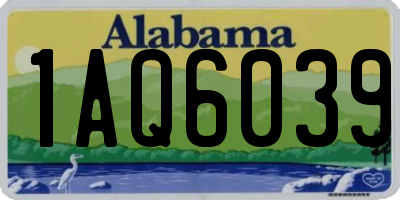 AL license plate 1AQ6039