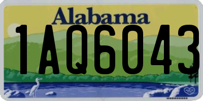 AL license plate 1AQ6043