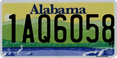 AL license plate 1AQ6058