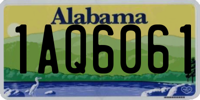 AL license plate 1AQ6061