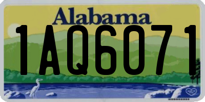 AL license plate 1AQ6071