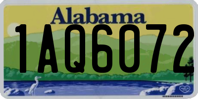 AL license plate 1AQ6072