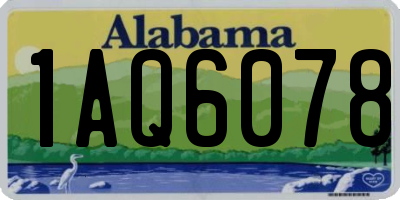 AL license plate 1AQ6078