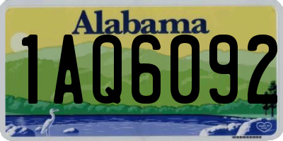 AL license plate 1AQ6092
