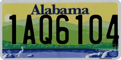 AL license plate 1AQ6104