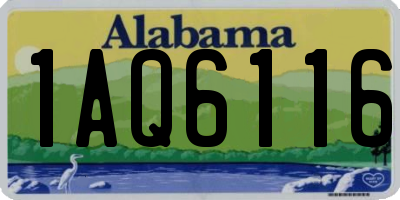 AL license plate 1AQ6116