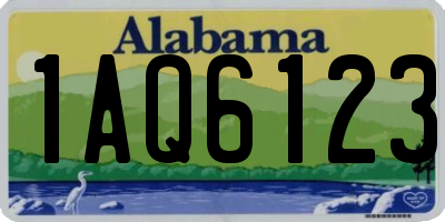 AL license plate 1AQ6123