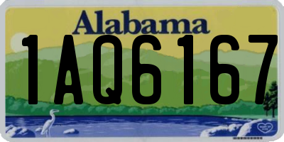 AL license plate 1AQ6167