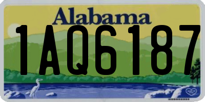 AL license plate 1AQ6187