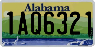 AL license plate 1AQ6321
