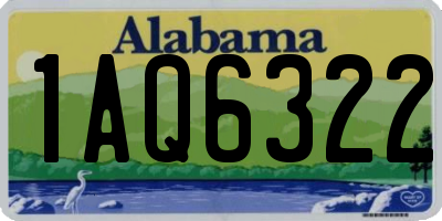 AL license plate 1AQ6322