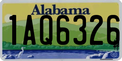 AL license plate 1AQ6326
