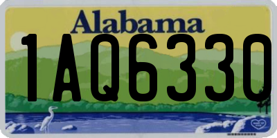 AL license plate 1AQ6330